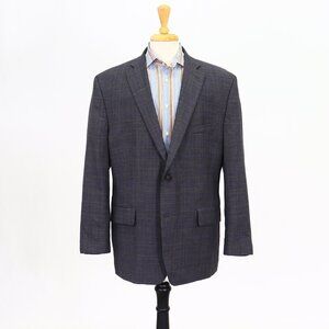 Greg Norman 48R Gray Check 2-Button Sport Coat Blazer Jacket P165
